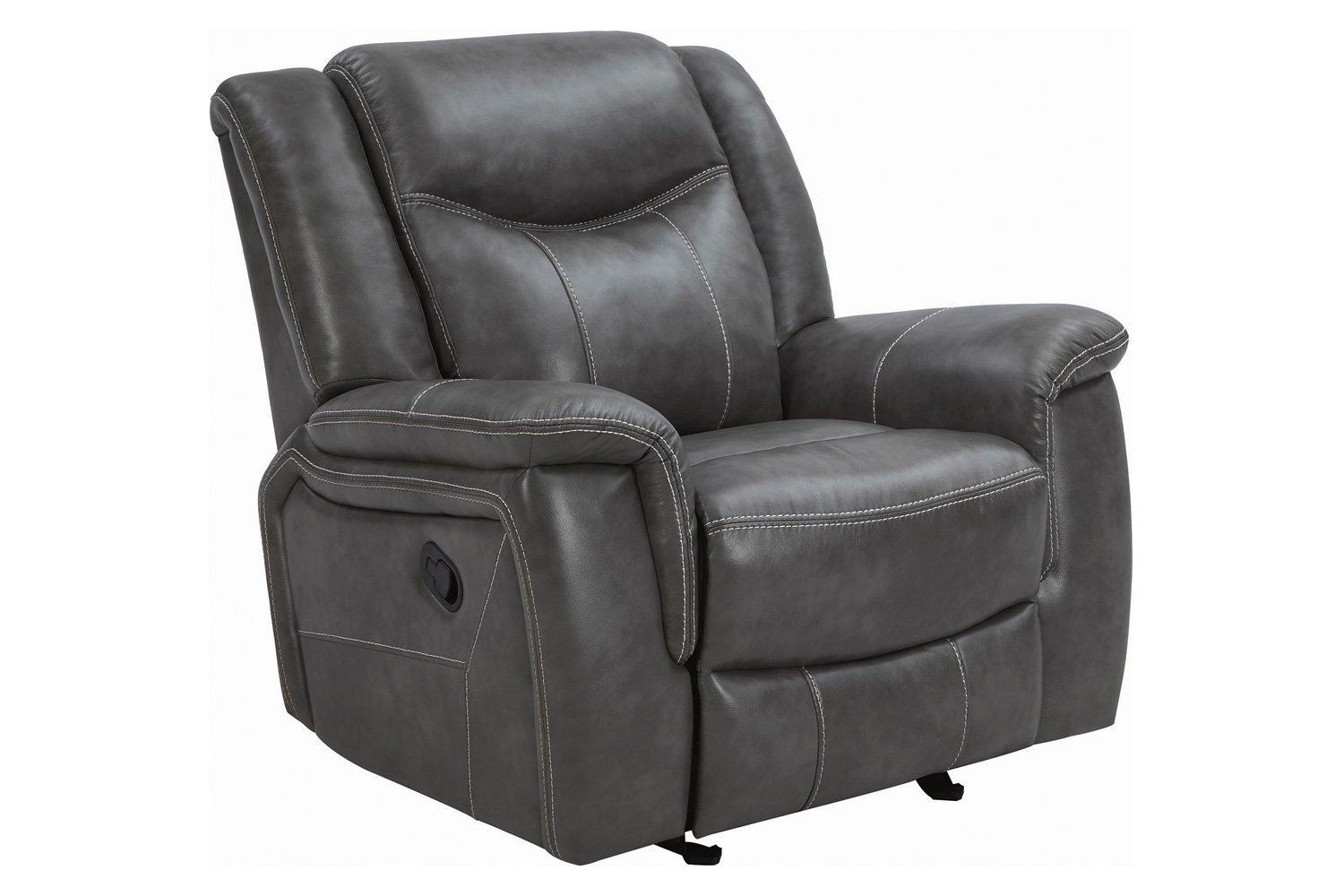 Coaster™ Conrad Upholstered Motion Glider Recliner - Gray