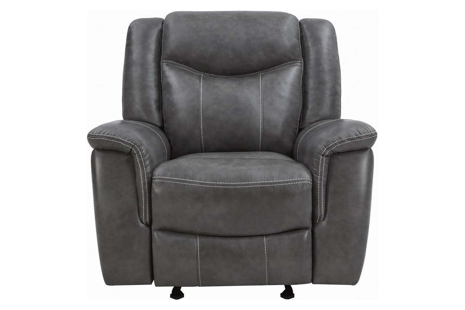 Coaster™ Conrad Upholstered Motion Glider Recliner - Gray