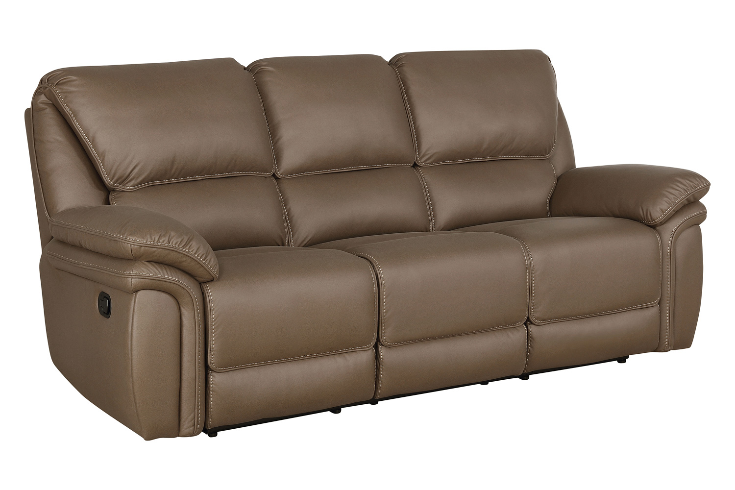 Coaster Breton Upholstered Tufted Back Motion Sofa - Mocha Brown