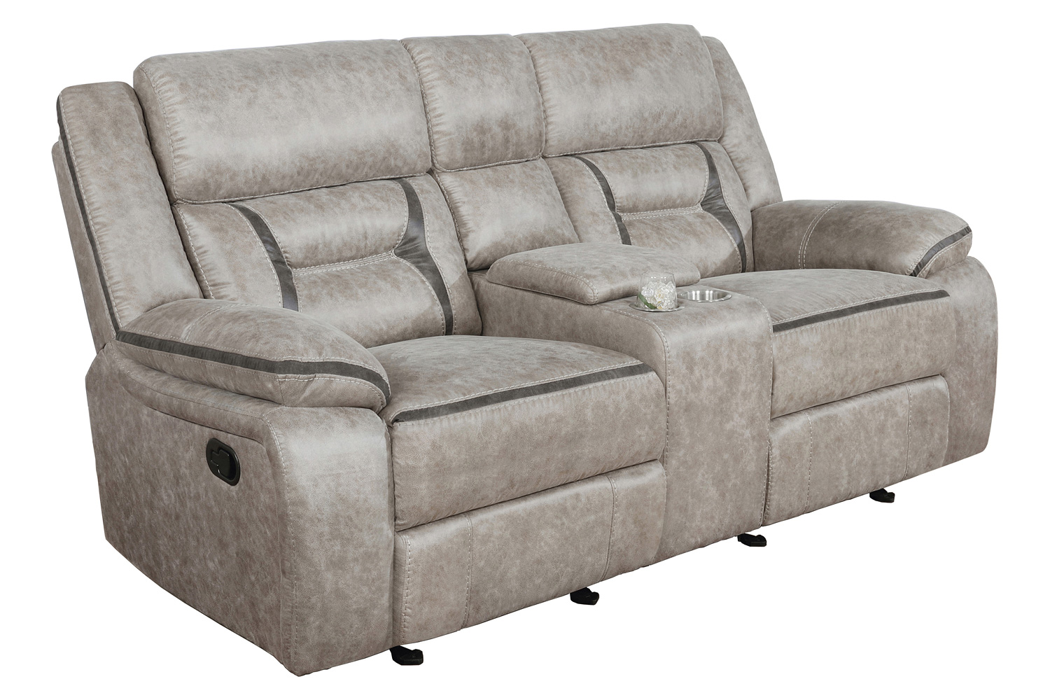 Coaster - Greer Upholstered Tufted Back Motion Sofa