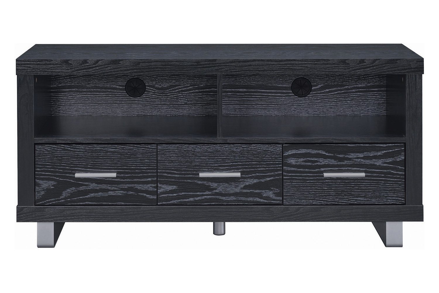 Coaster 48" 3-Drawer TV Console - Black Oak