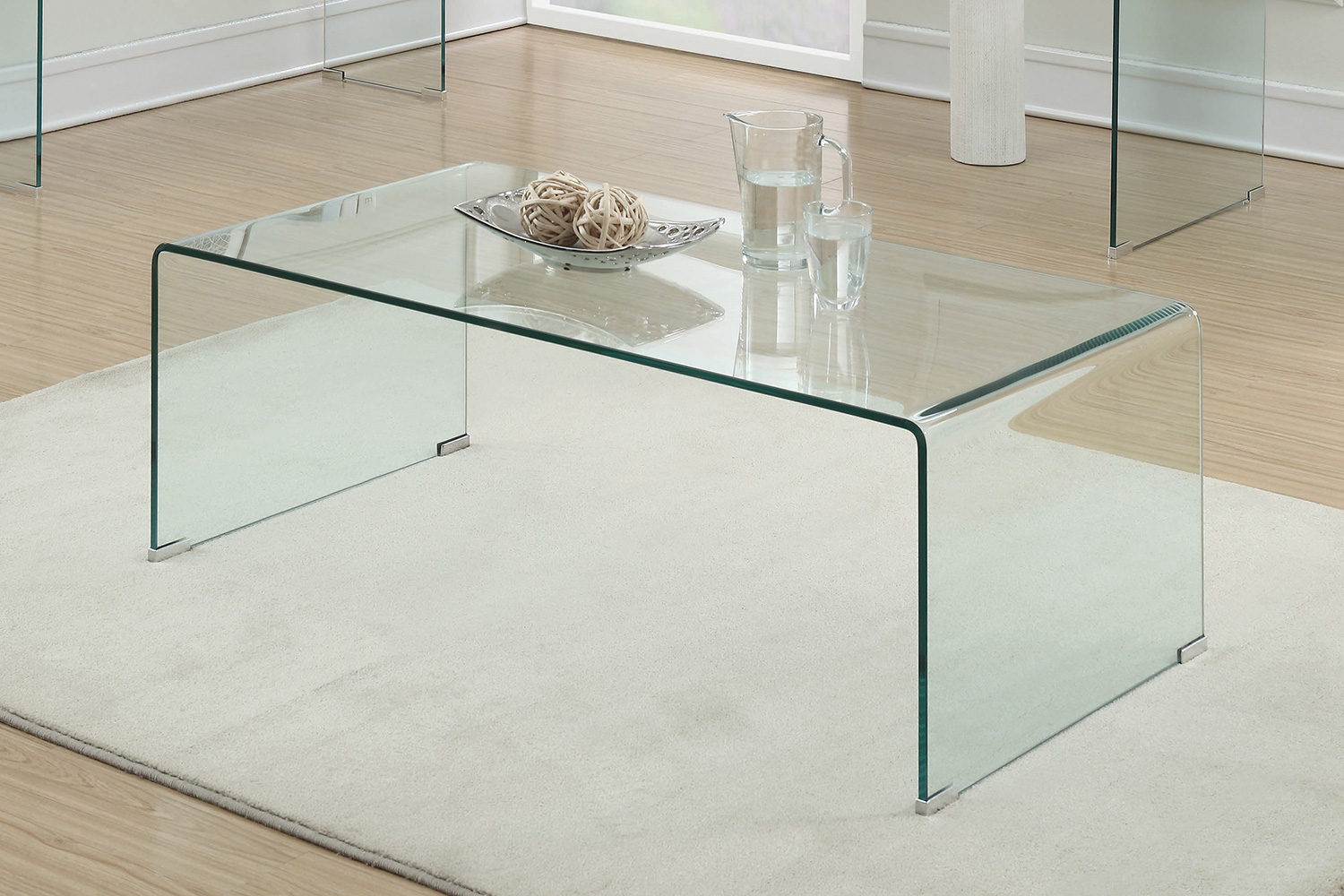 Coaster - Rectangular Coffee Table in Clear