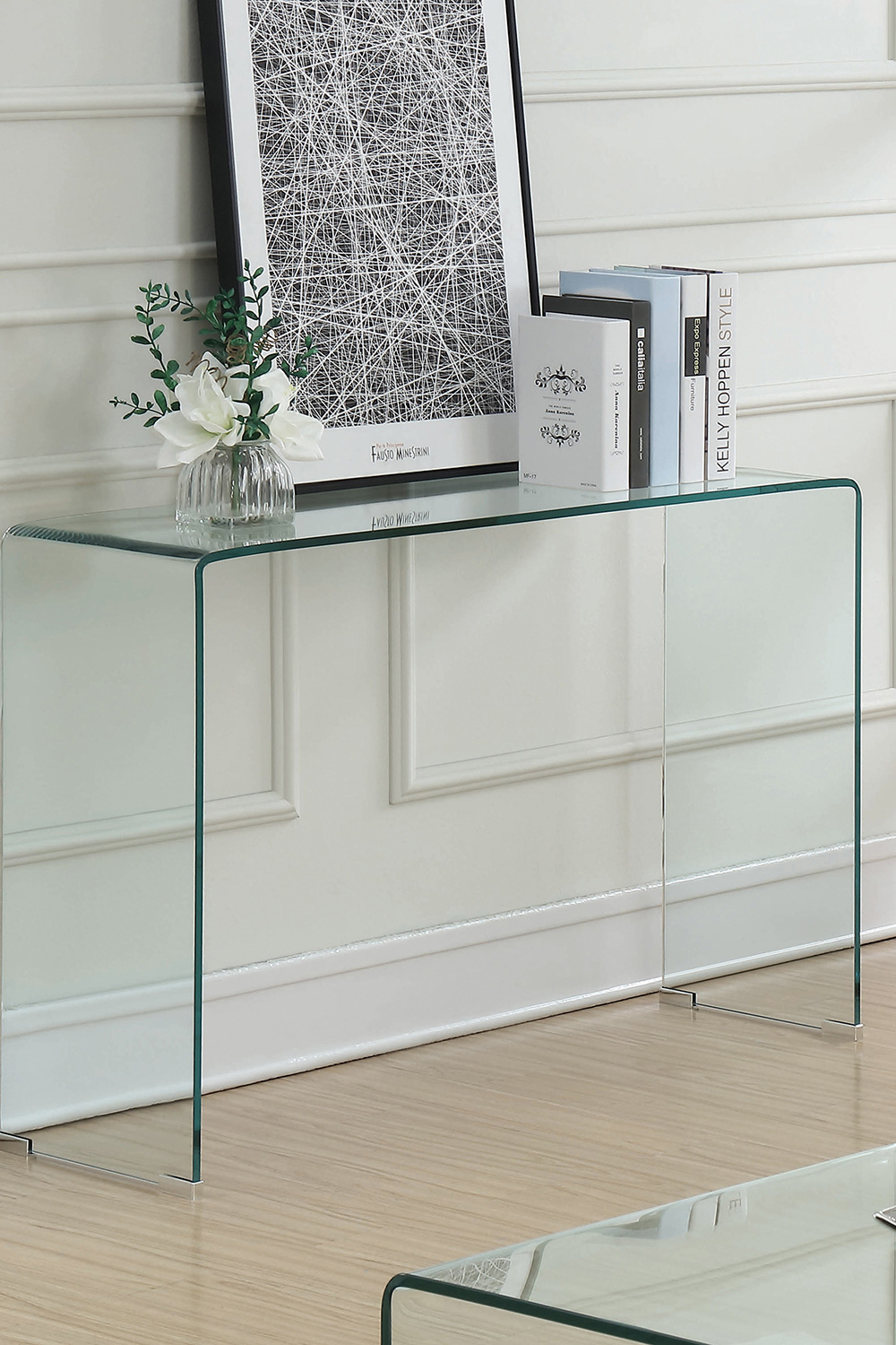 Coaster - Rectangular Sofa Table in Clear