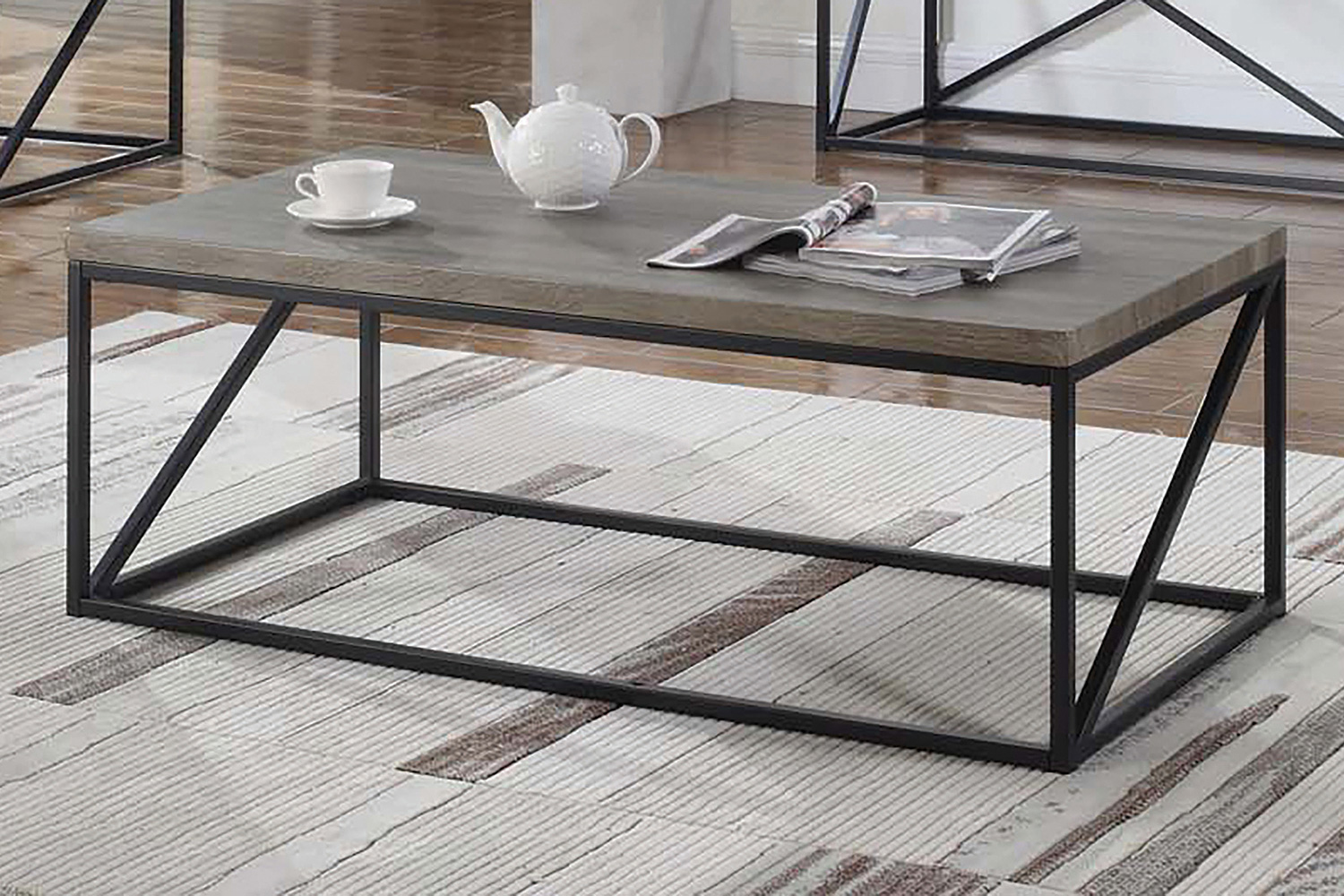 Coaster - Rectangular Coffee Table in Sonoma Gray