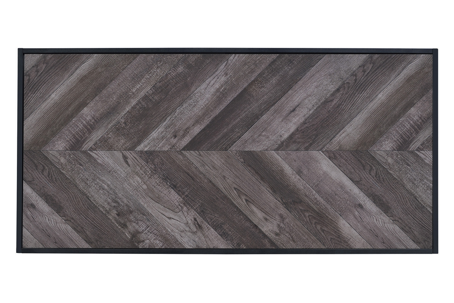 Coaster - Beckley Chevron Coffee Table in Rustic Gray Herringbone