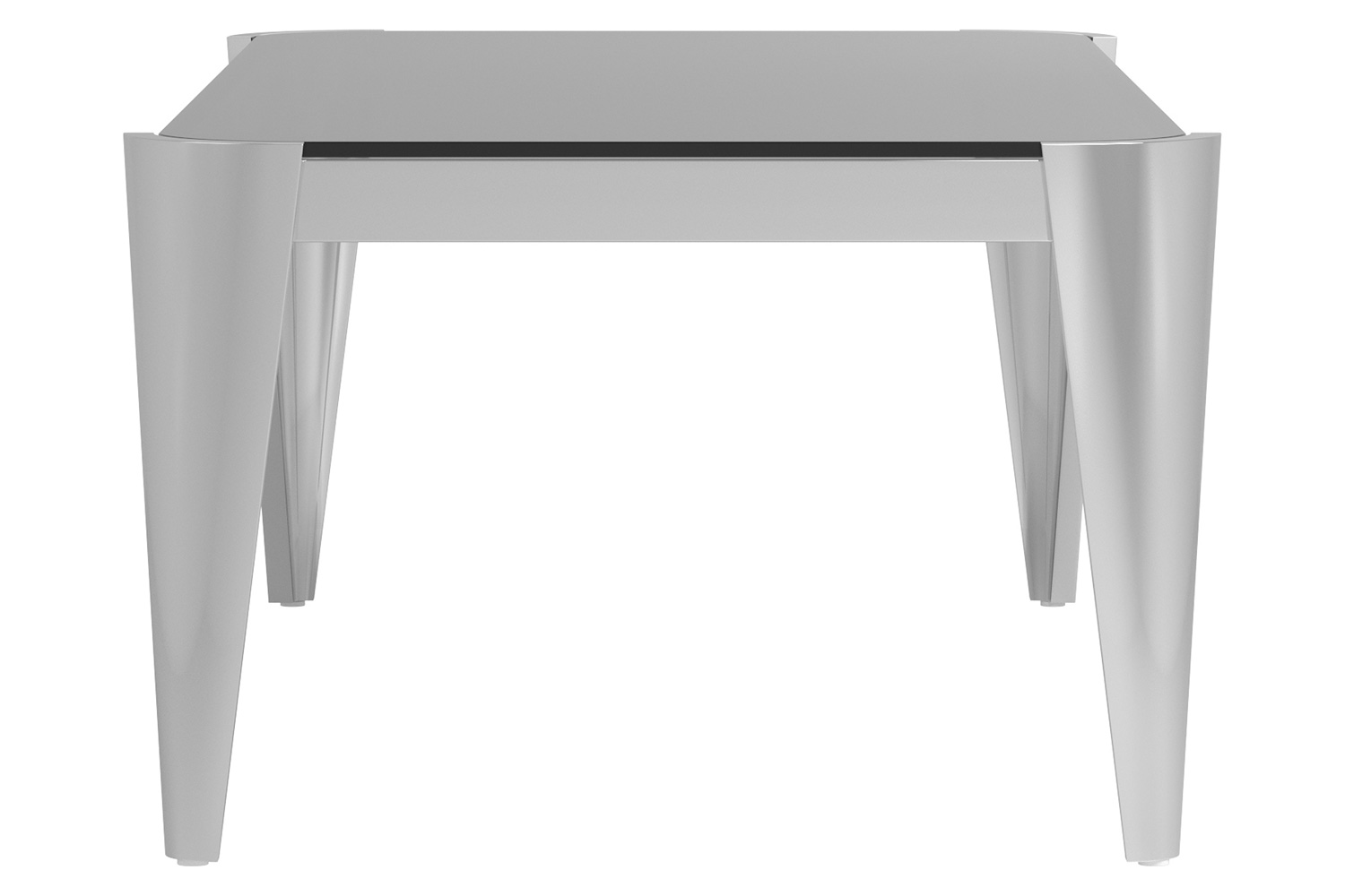 Coaster - Rectangle Glass Top Coffee Table in Silver/Gray