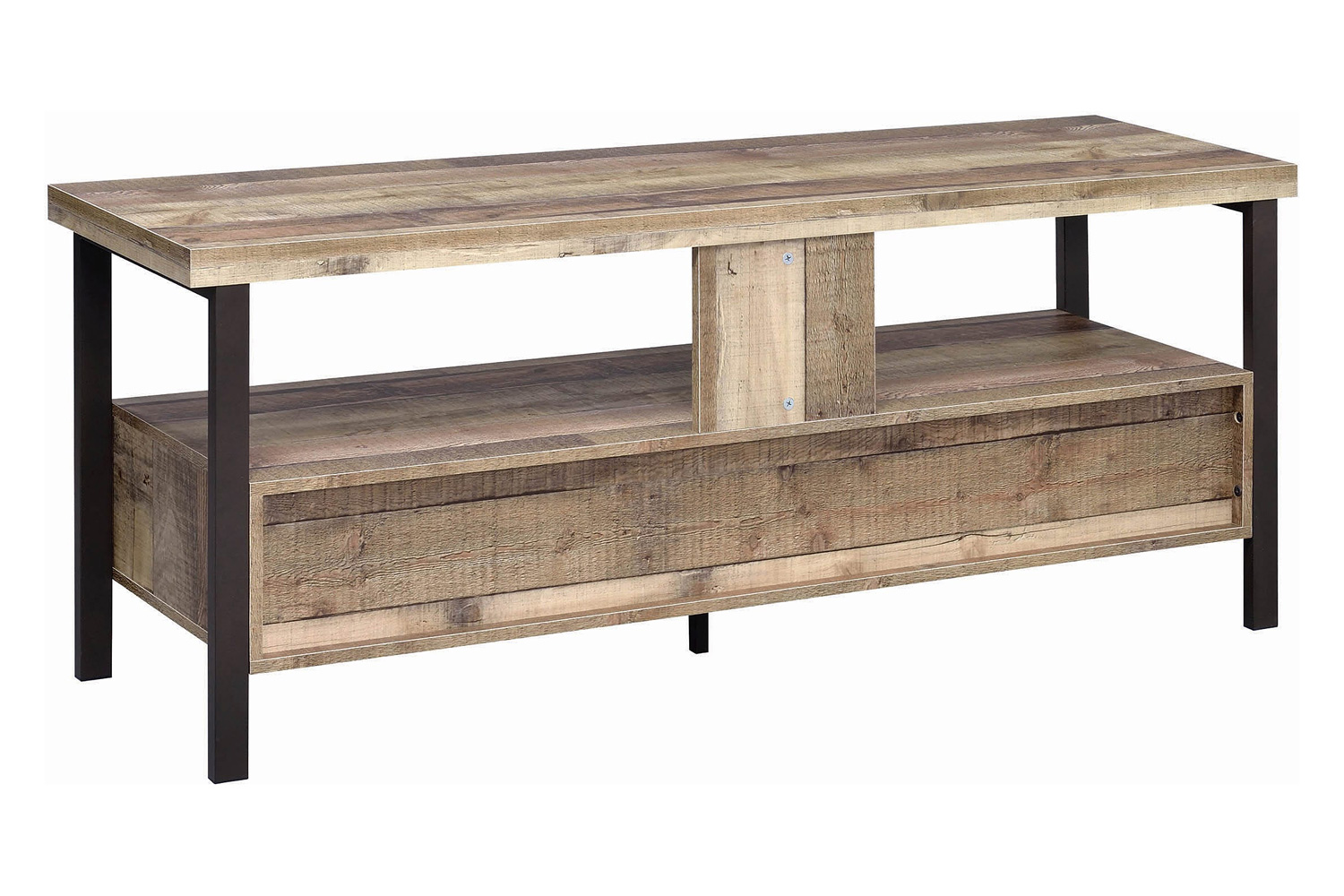 Coaster 59" 2-Drawer TV Console - Weathered Pine