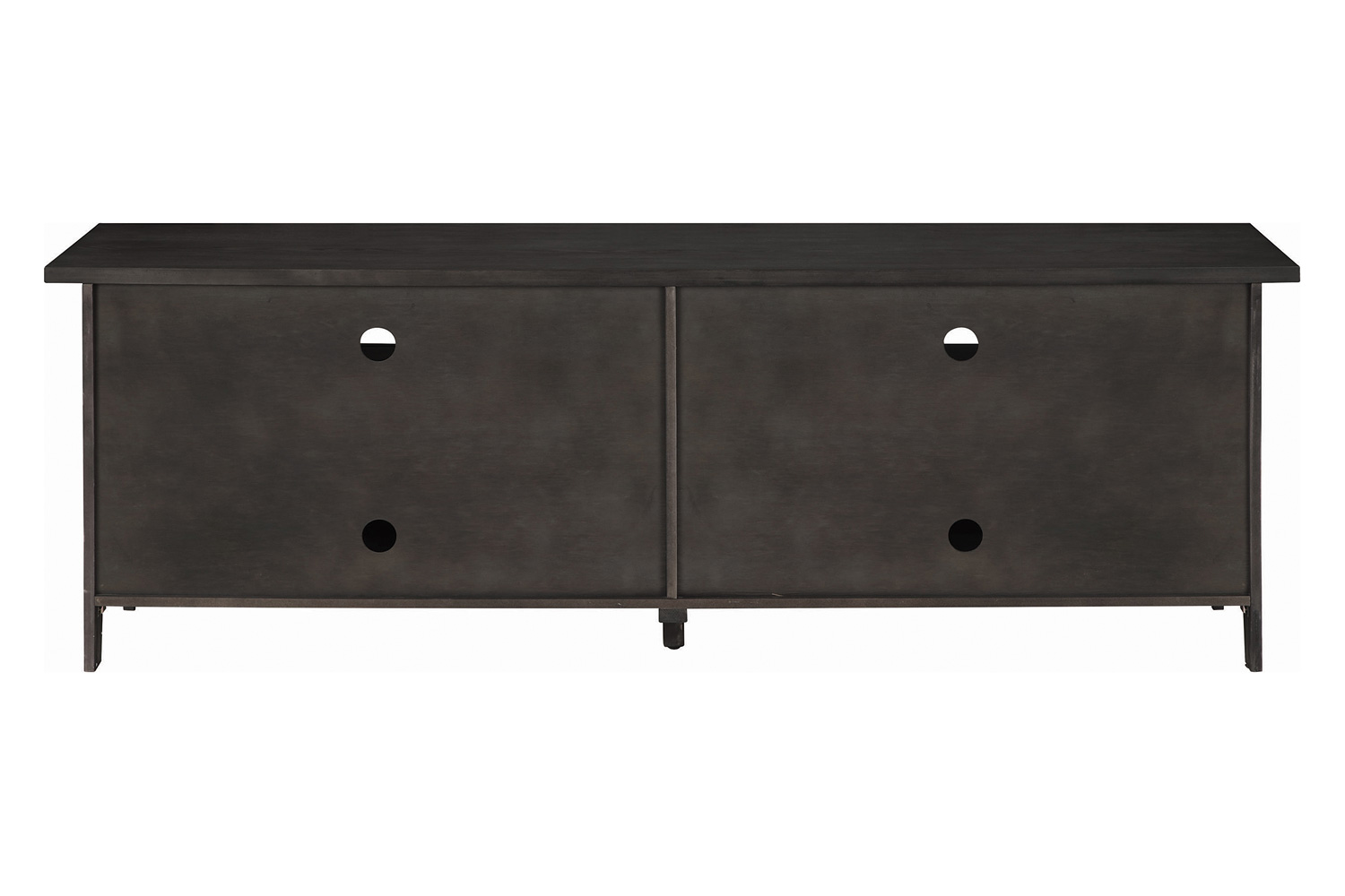 Coaster - 72" 4-Door TV Console in Dark Gray