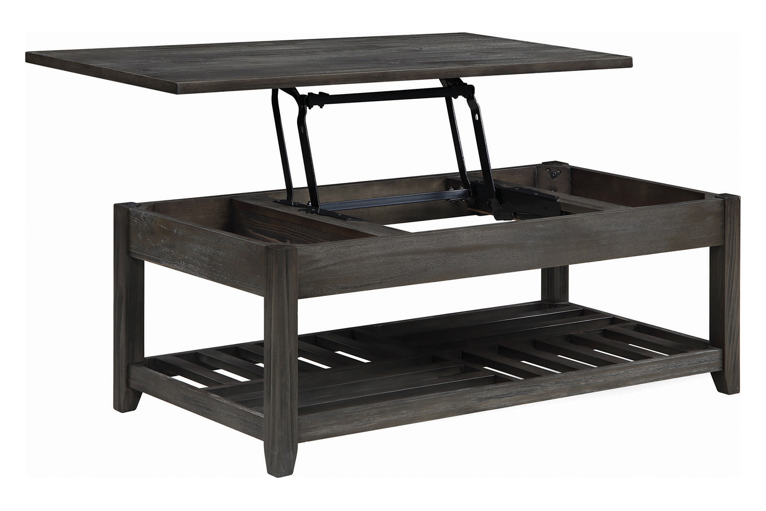 Coaster - Lift Top Coffee Table With Storage in Cavities Gray