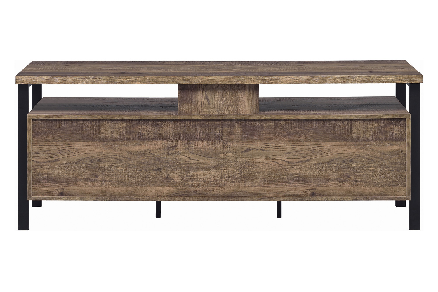 Coaster 59" 2-Drawer Rectangular TV Console - Rustic Oak