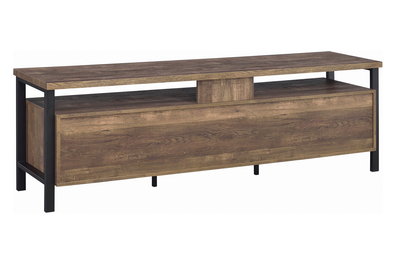 Coaster 71" 2-Drawer Rectangular TV Console - Rustic Oak