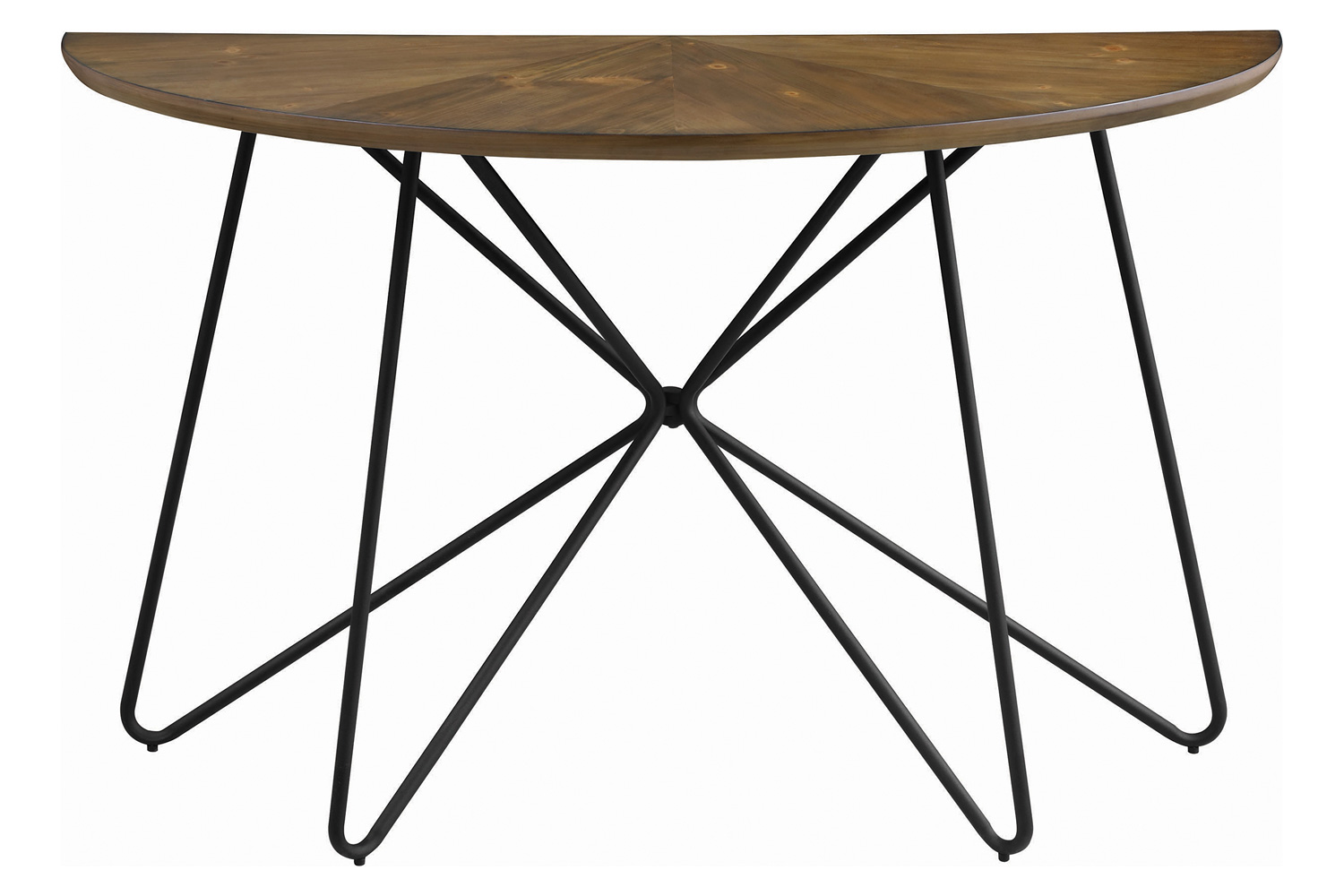 Coaster - Churchill Semicircle Sofa Table in Dark Brown/Black