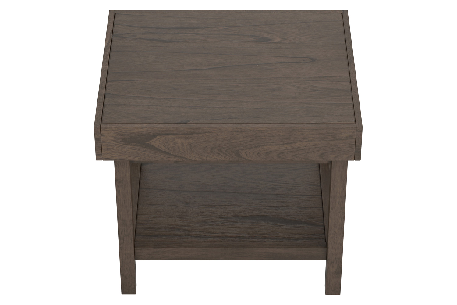 Coaster - Rectangle End Table With Shelf in Wheat Brown