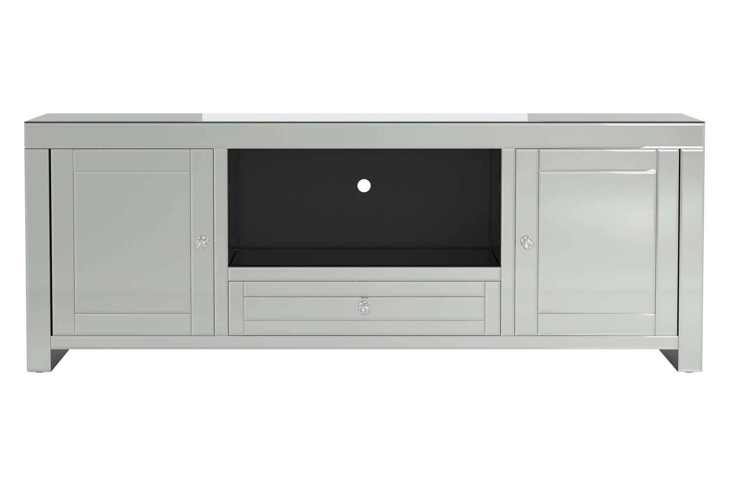 Coaster™ 2-Door TV Console - Silver