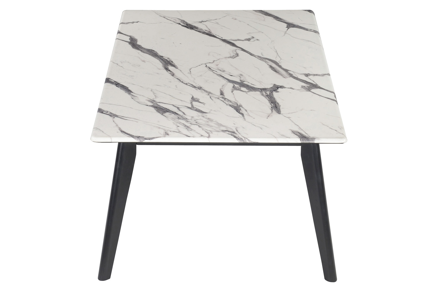 Coaster - Rectangle Faux Marble Top Coffee Table in Black/White