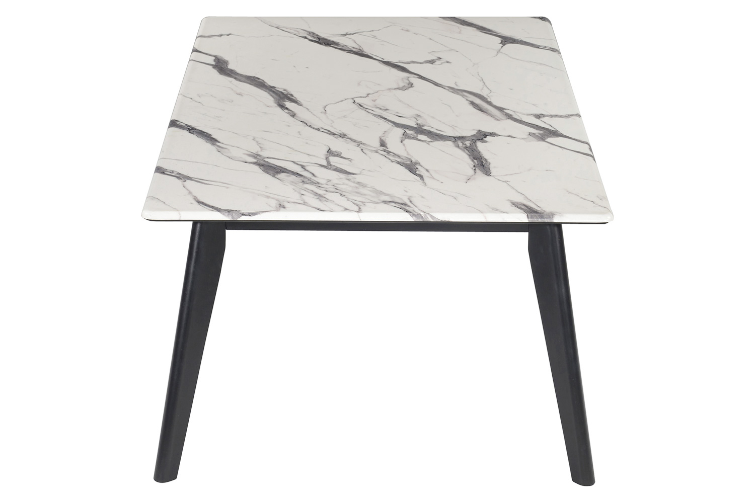 Coaster - Rectangle Faux Marble Top Coffee Table in Black/White