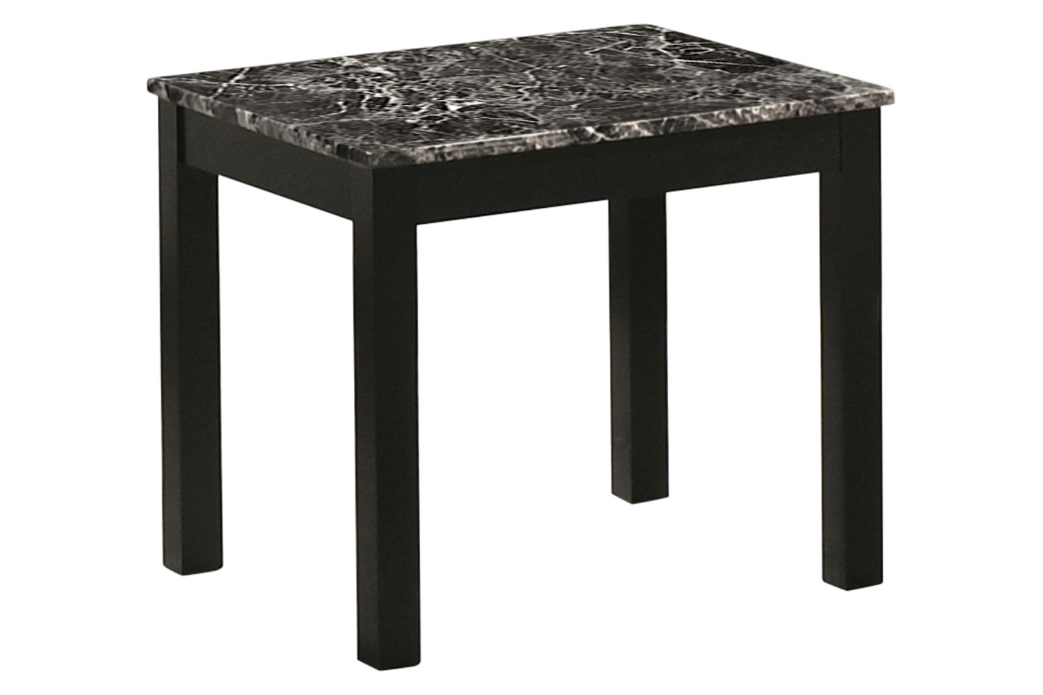 Coaster™ Faux Marble Rectangle 3-Piece Occasional Table Set - Black