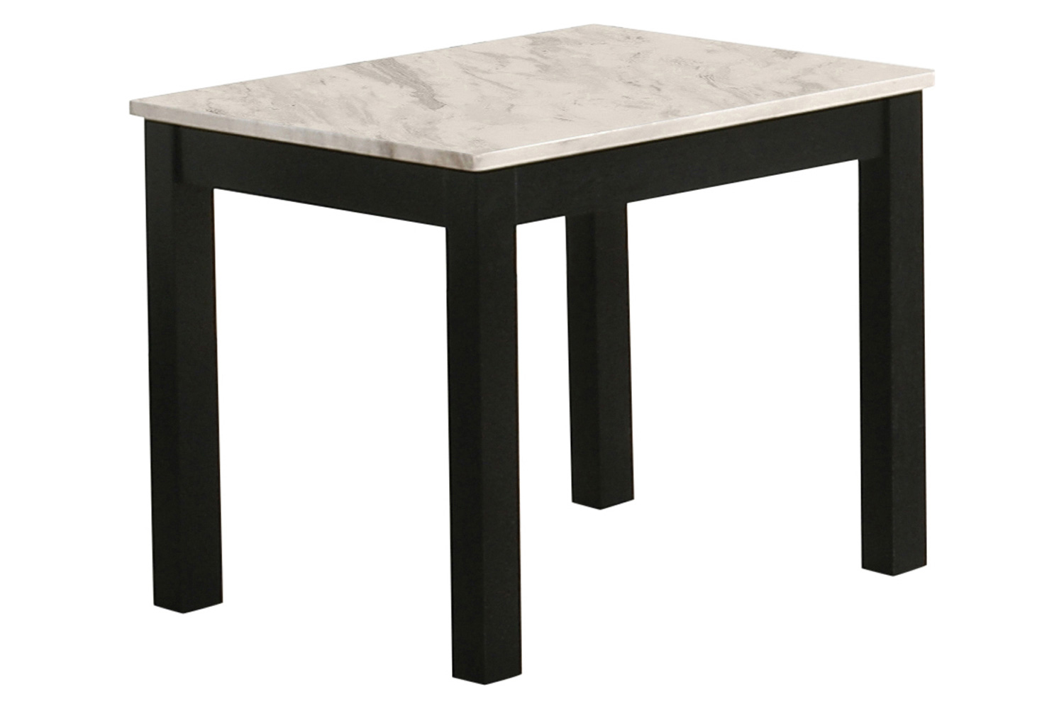 Coaster - Faux Marble 3-Piece Occasional Table Set in White/Black