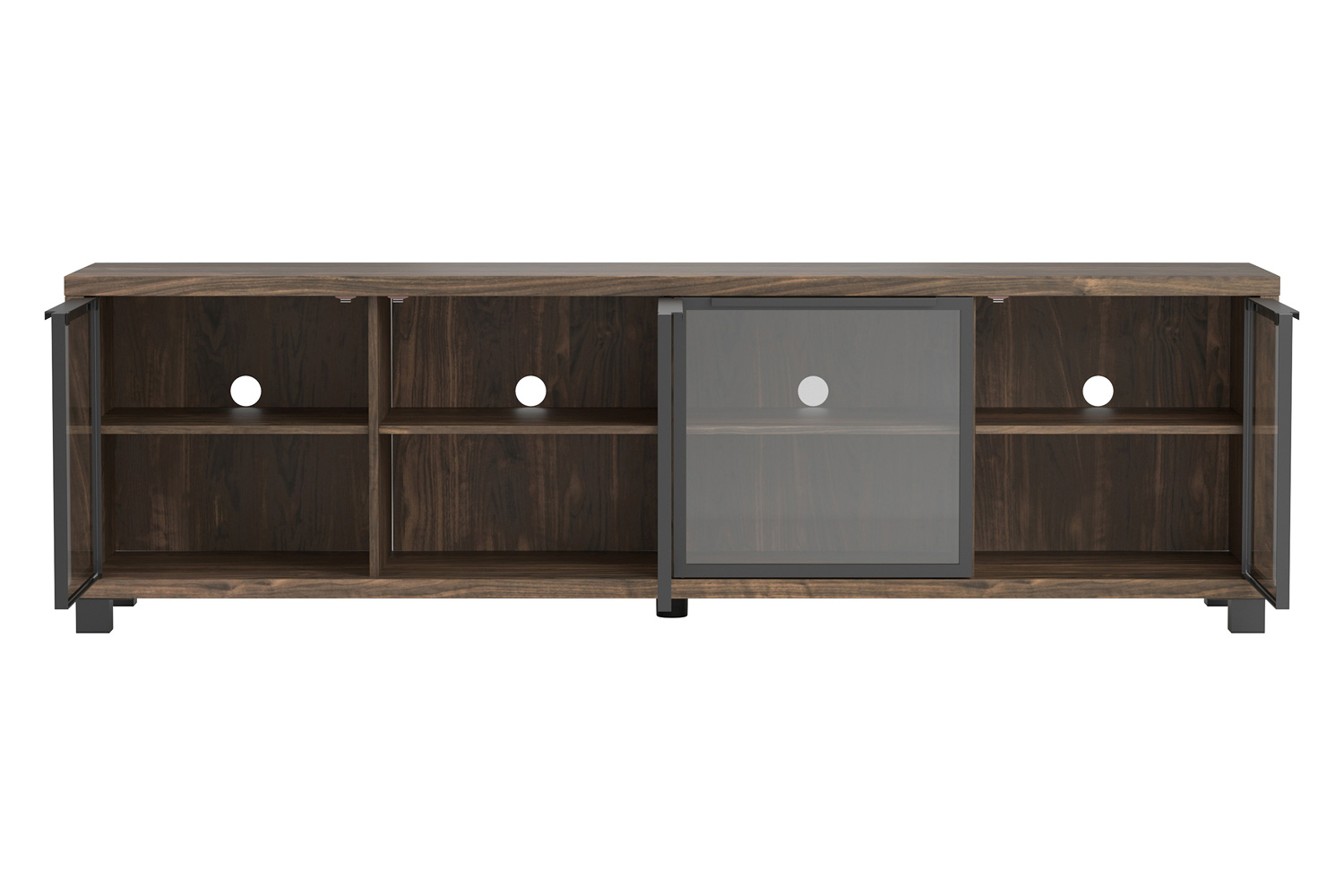 Coaster 4-Door TV Console - Aged Walnut