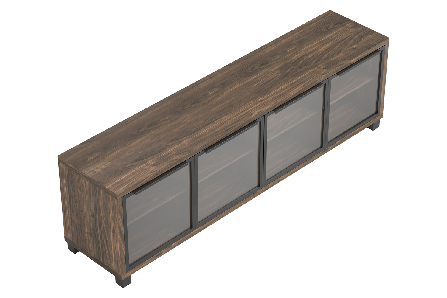 Coaster 4-Door TV Console - Aged Walnut