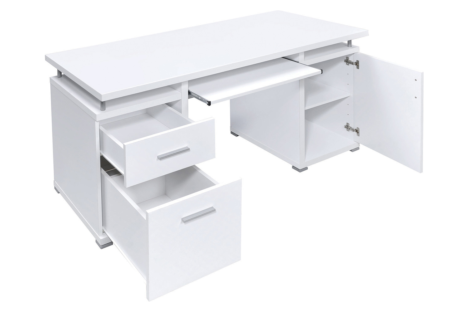 Coaster Tracy 2-Drawer Computer Desk - White