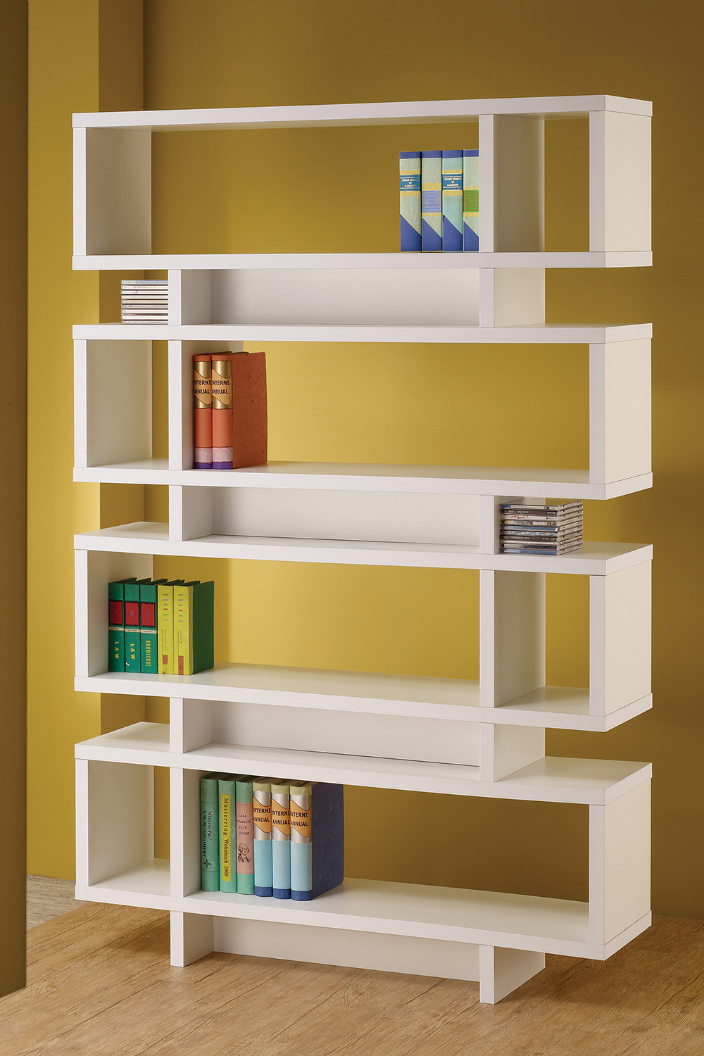 Coaster Reid 4-Tier Open Back Bookcase - White