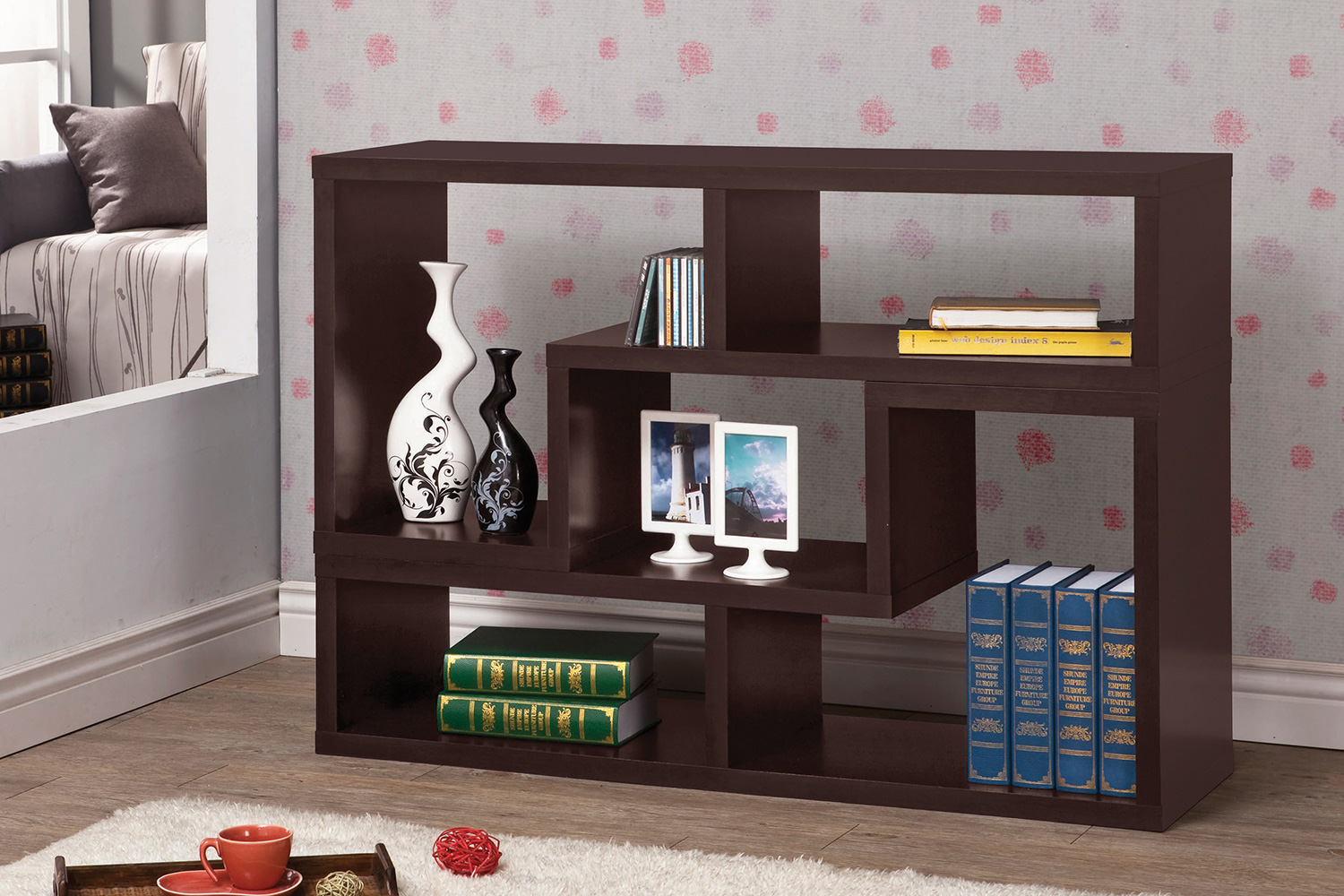 Coaster Velma Convertible TV Console And Bookcase - Cappuccino