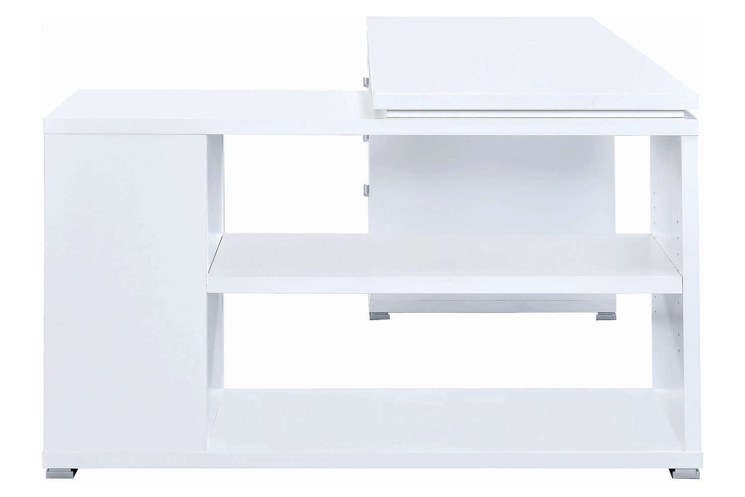 Coaster Yvette L-Shape Office Desk - White