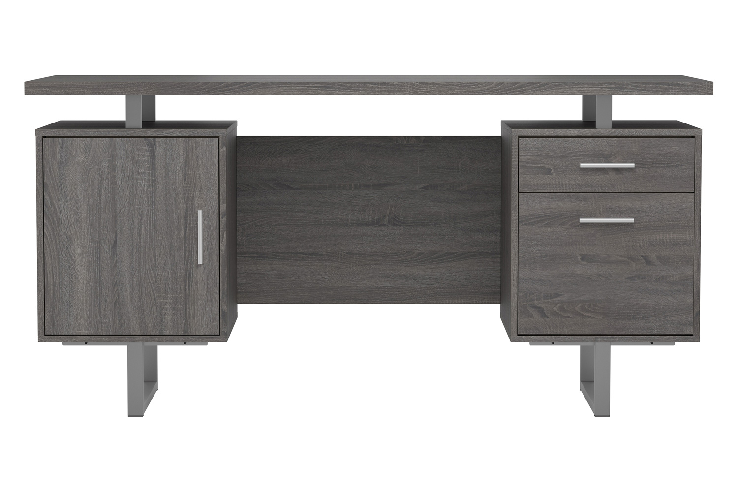 Coaster™ Lawtey Floating Top Office Desk - Weathered Gray