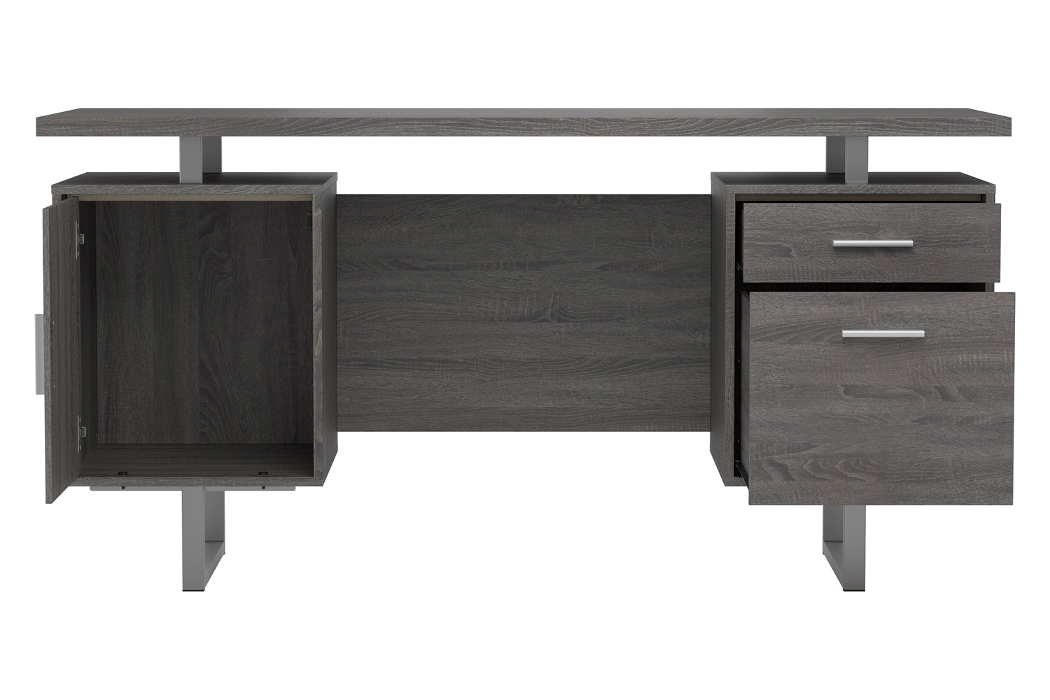 Coaster™ Lawtey Floating Top Office Desk - Weathered Gray