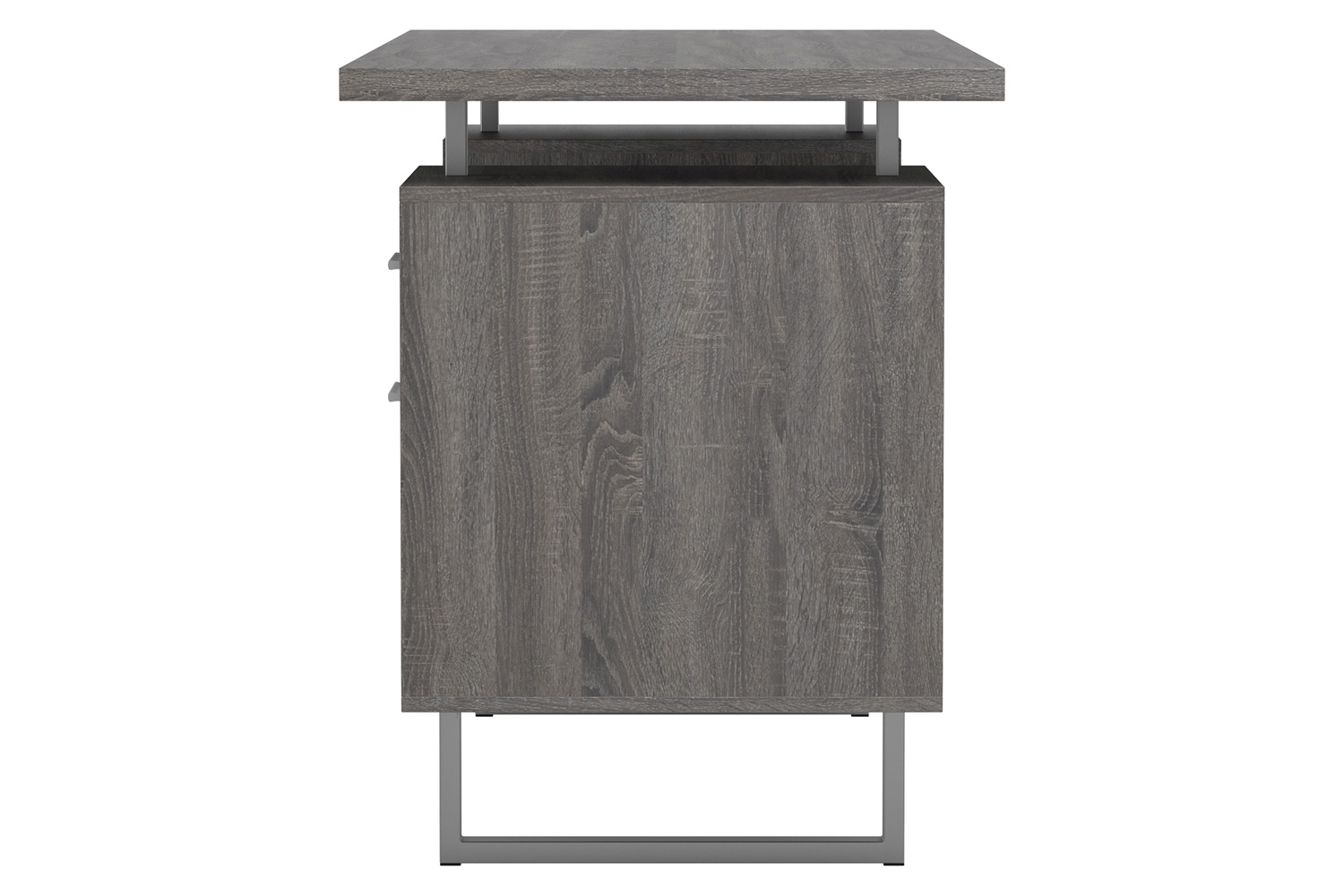 Coaster™ Lawtey Floating Top Office Desk - Weathered Gray