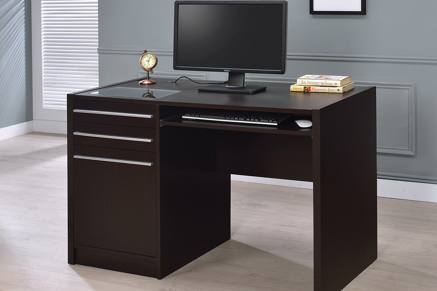 Coaster - Halston Rectangular Connect-It Office Desk in Cappuccino