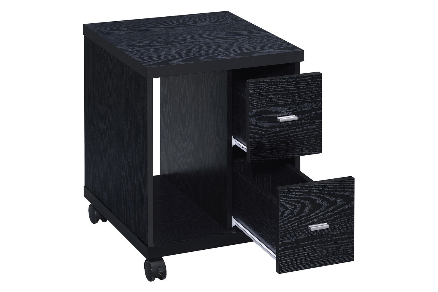 Coaster Russell 2-Drawer Cpu Stand - Black Oak