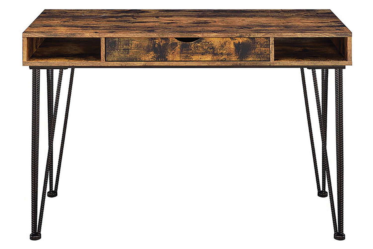 Coaster - Olvera 1-Drawer Writing Desk in Antique Nutmeg/Dark Bronze