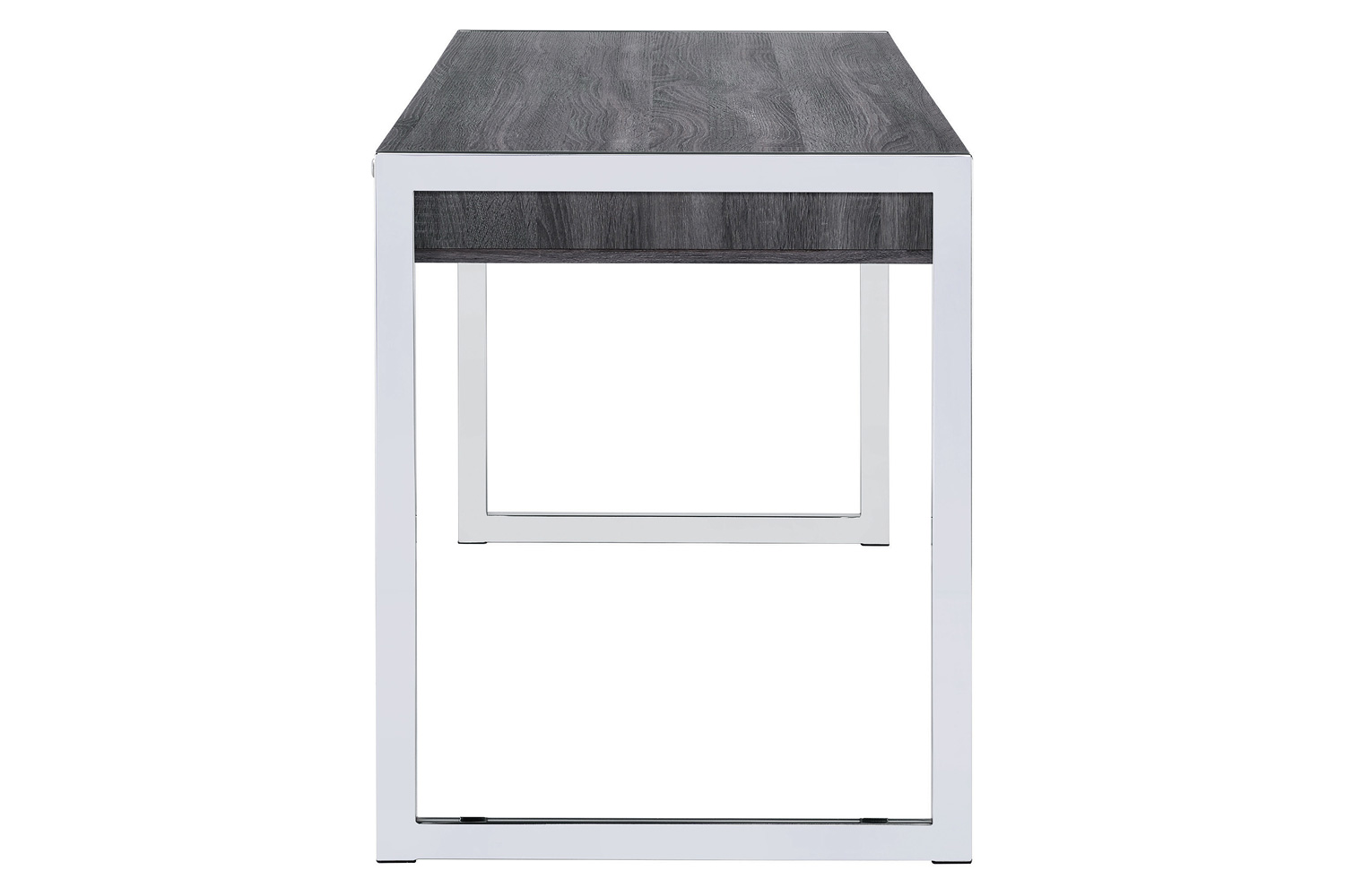 Coaster - Wallice 2-Drawer Writing Desk in Weathered Gray/Chrome