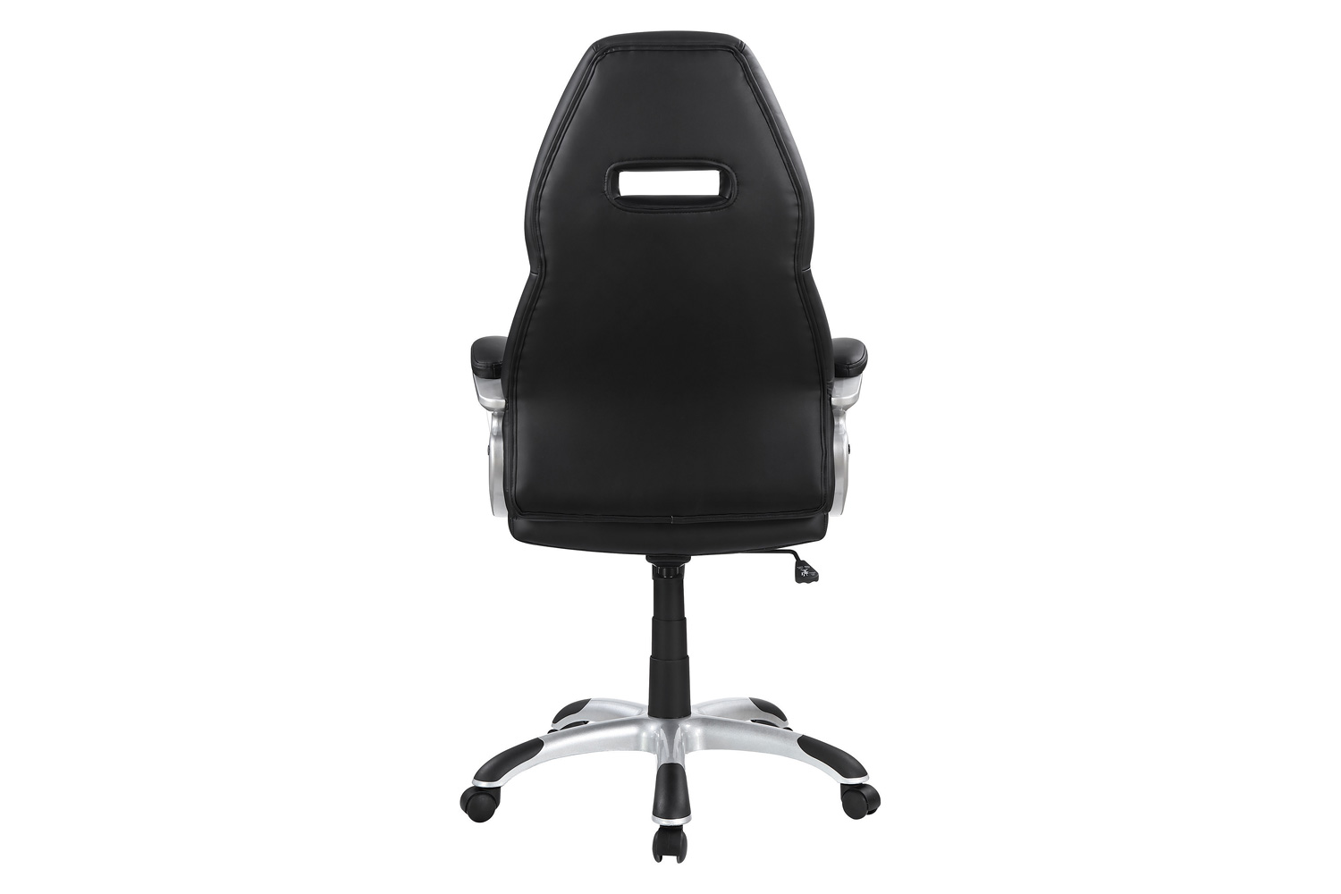 Coaster - Adjustable Height Office Chair 801296 in Black/Silver