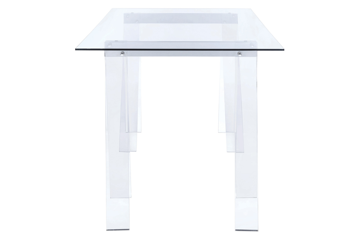 Coaster - Amaturo Writing Desk With Glass Top in Clear