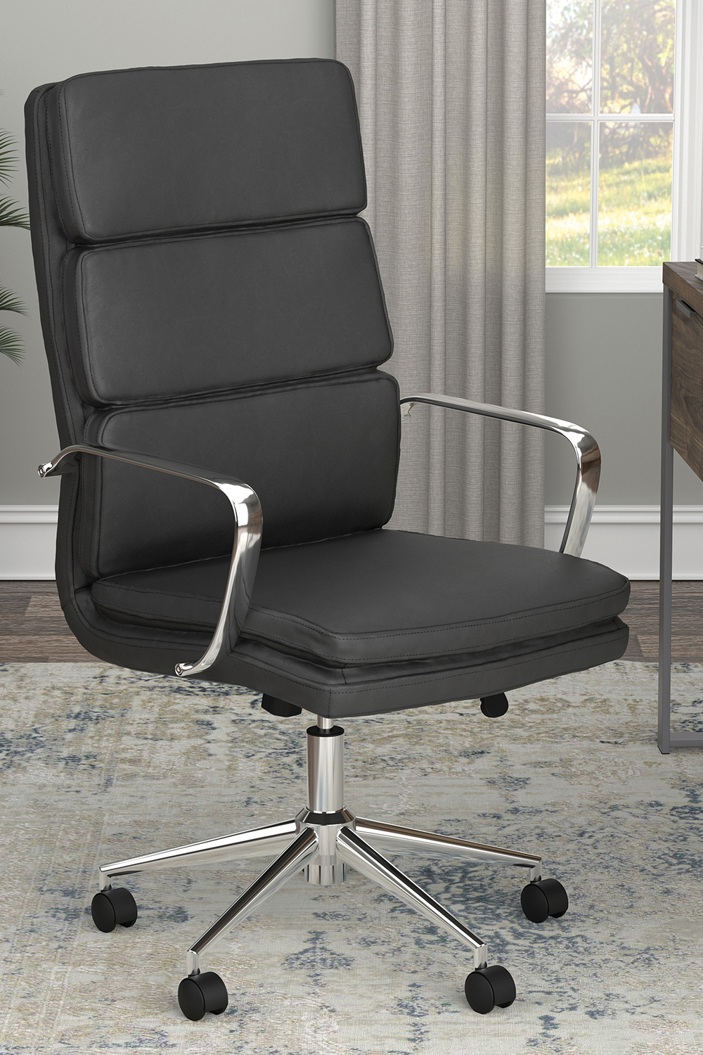 Coaster High Back Upholstered Office Chair - Black