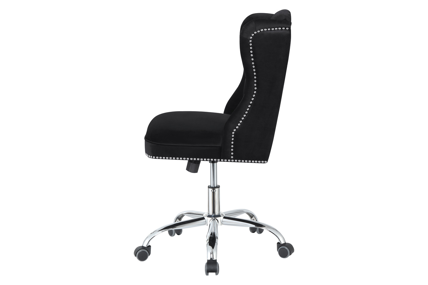 Coaster - Upholstered Tufted Office Chair in Black/Chrome