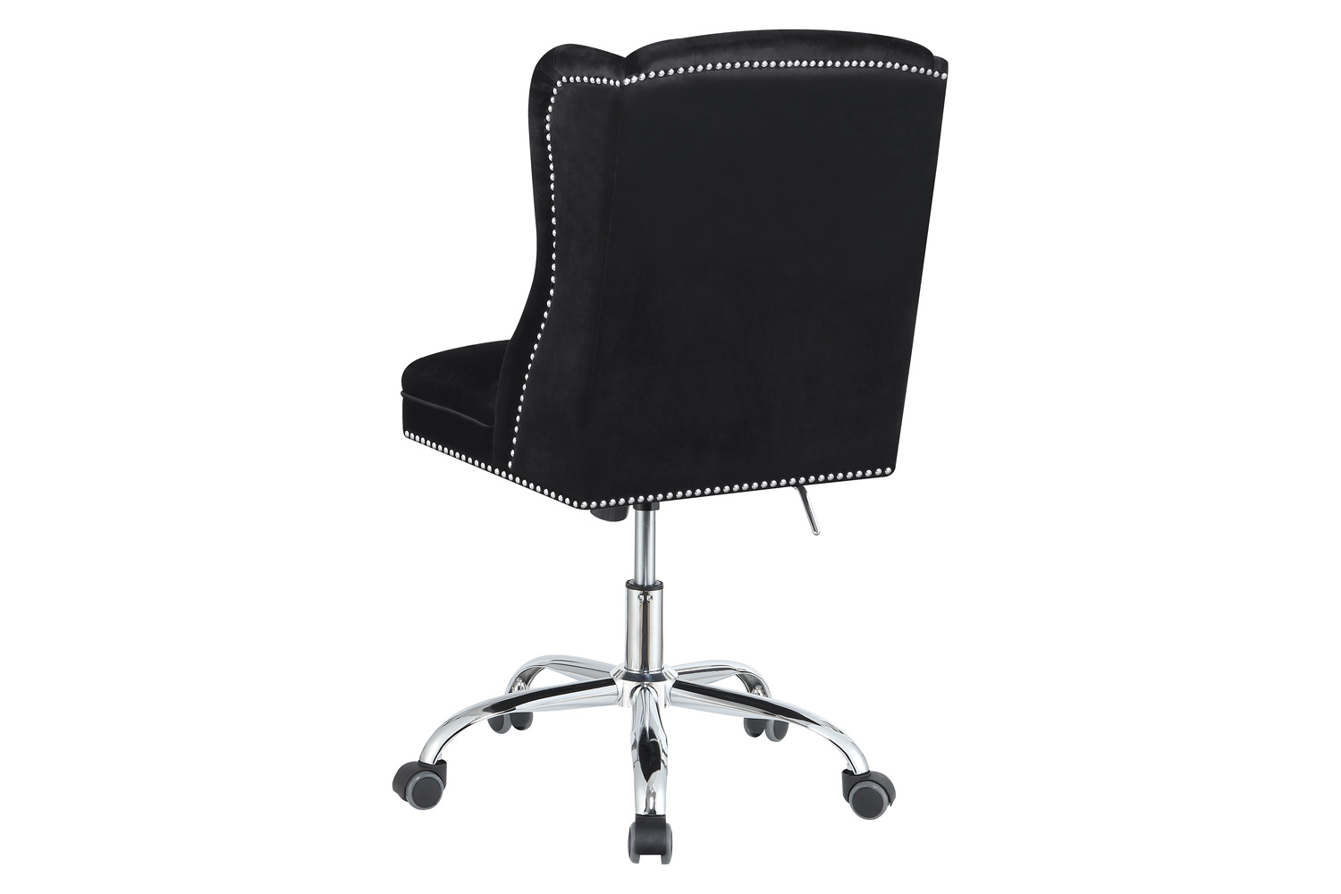 Coaster - Upholstered Tufted Office Chair in Black/Chrome