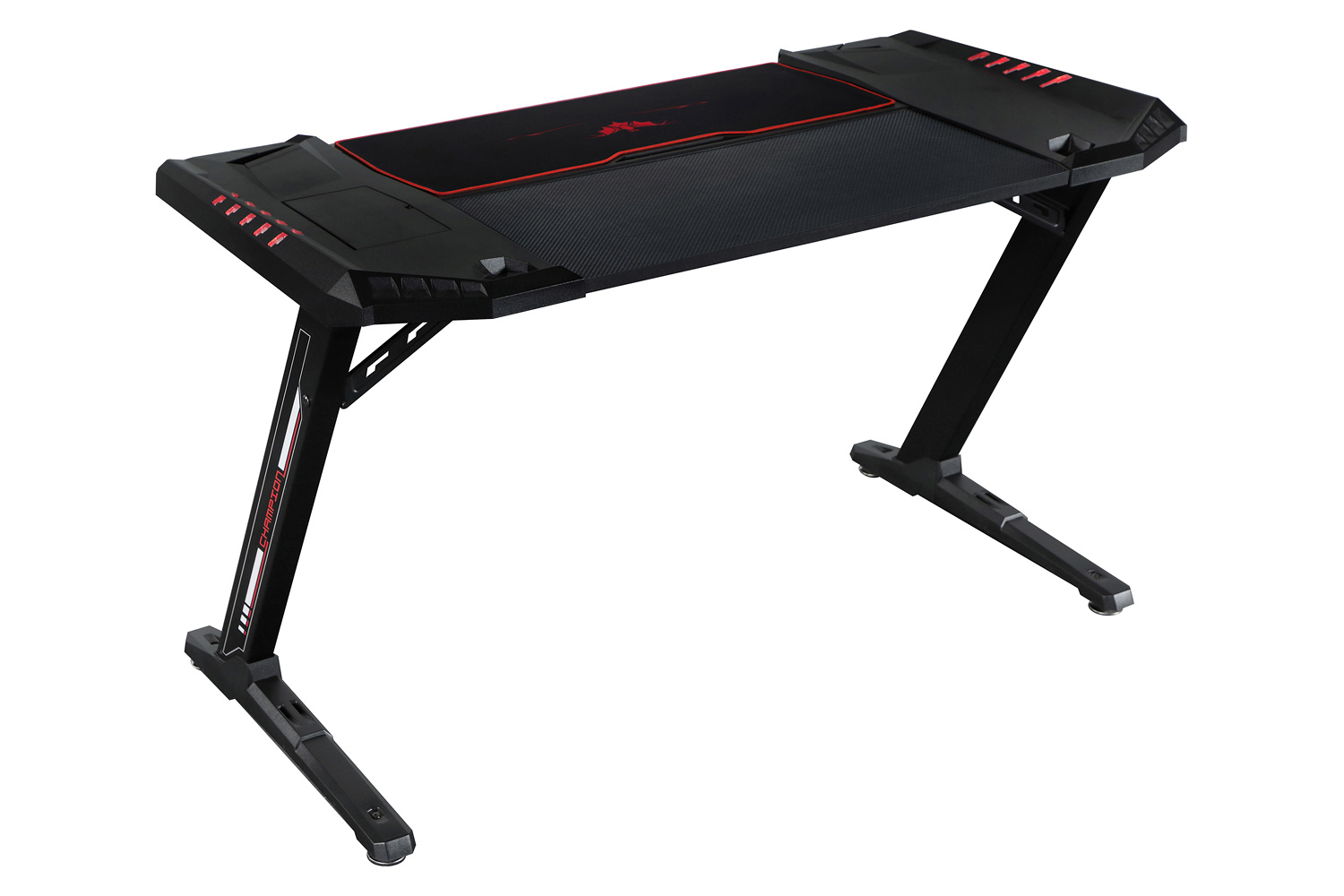 Coaster - Ardsley Z-Framed Gaming Desk With Led Lighting in Black