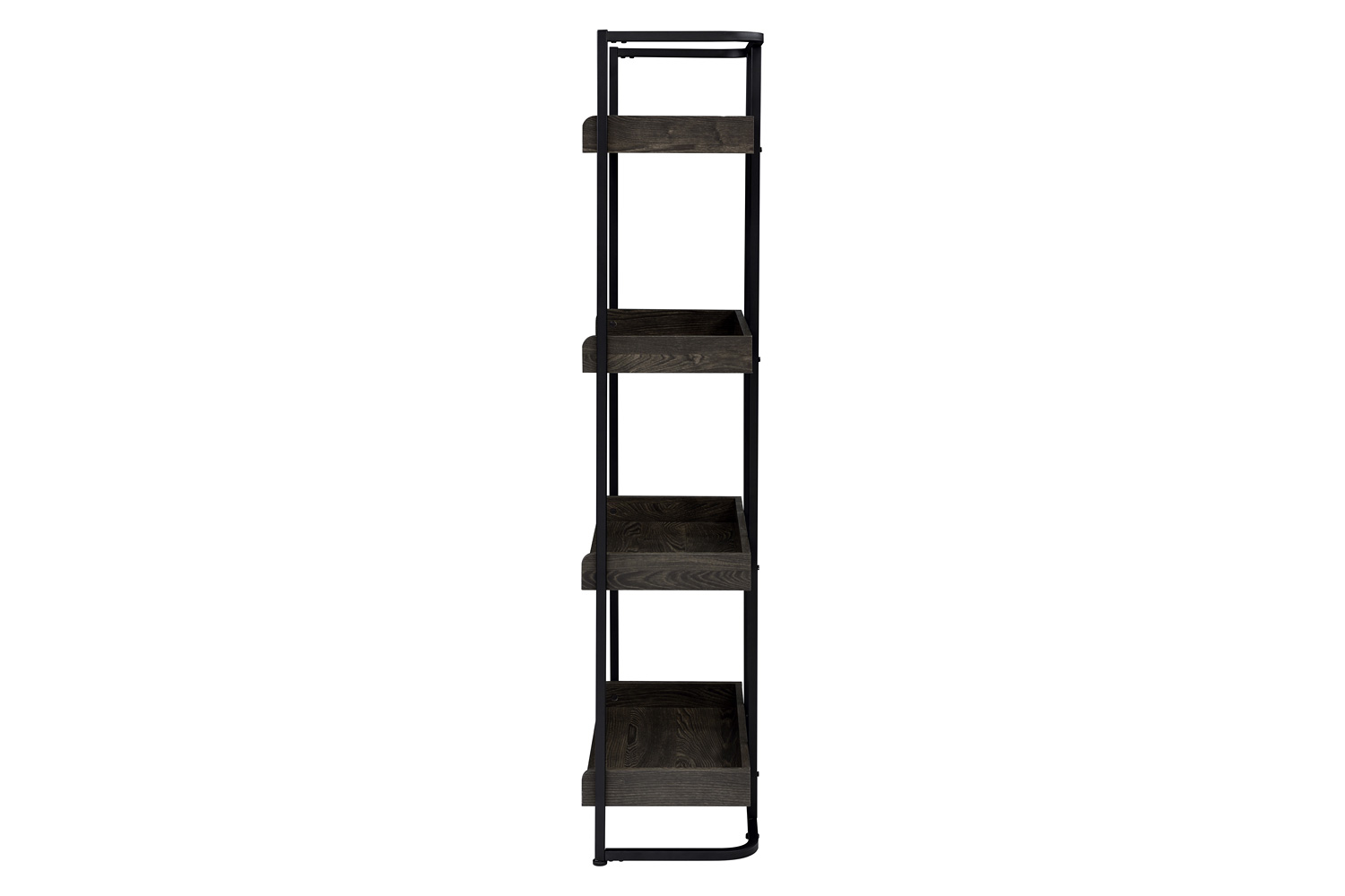 Coaster Ember 4-Shelf Bookcase - Dark Oak/Sandy Black