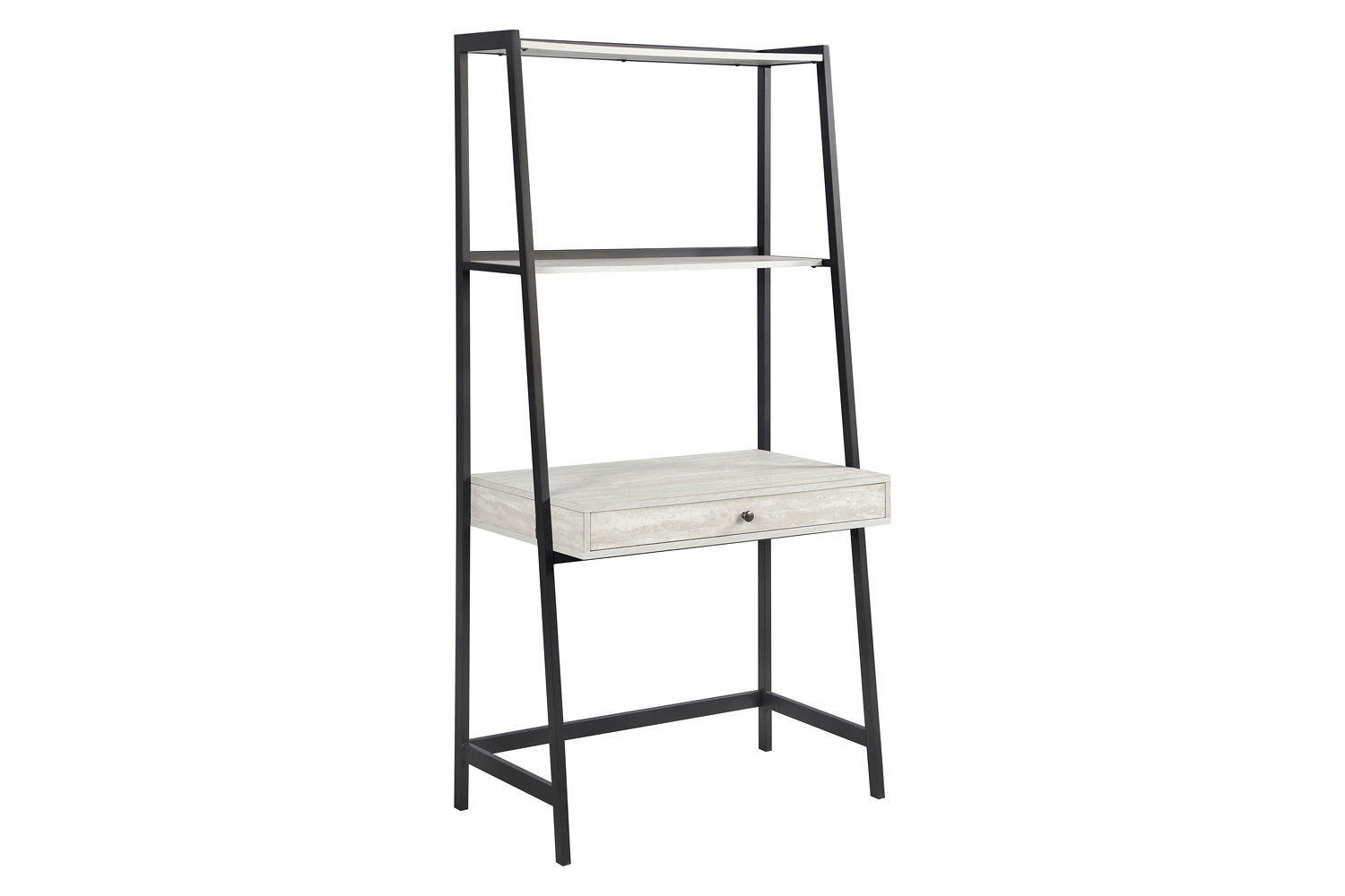 Coaster - Pinckard 1-Drawer Ladder Desk in Gray Stone Herringbone/Black