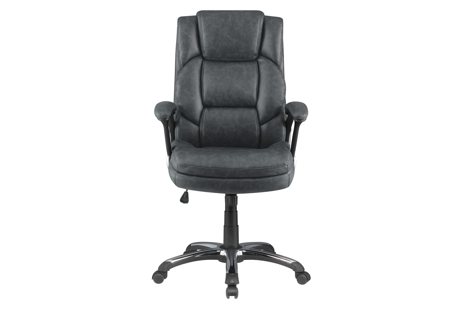 Coaster Adjustable Height Office Chair with Padded Arm - Gray/Black