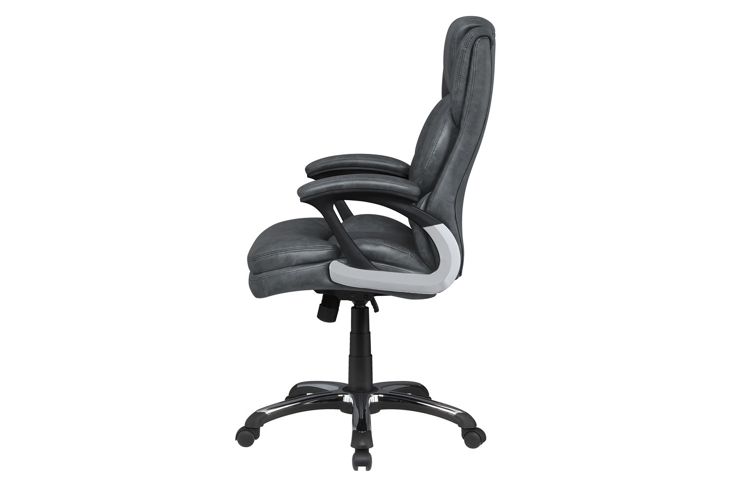 Coaster Adjustable Height Office Chair with Padded Arm - Gray/Black