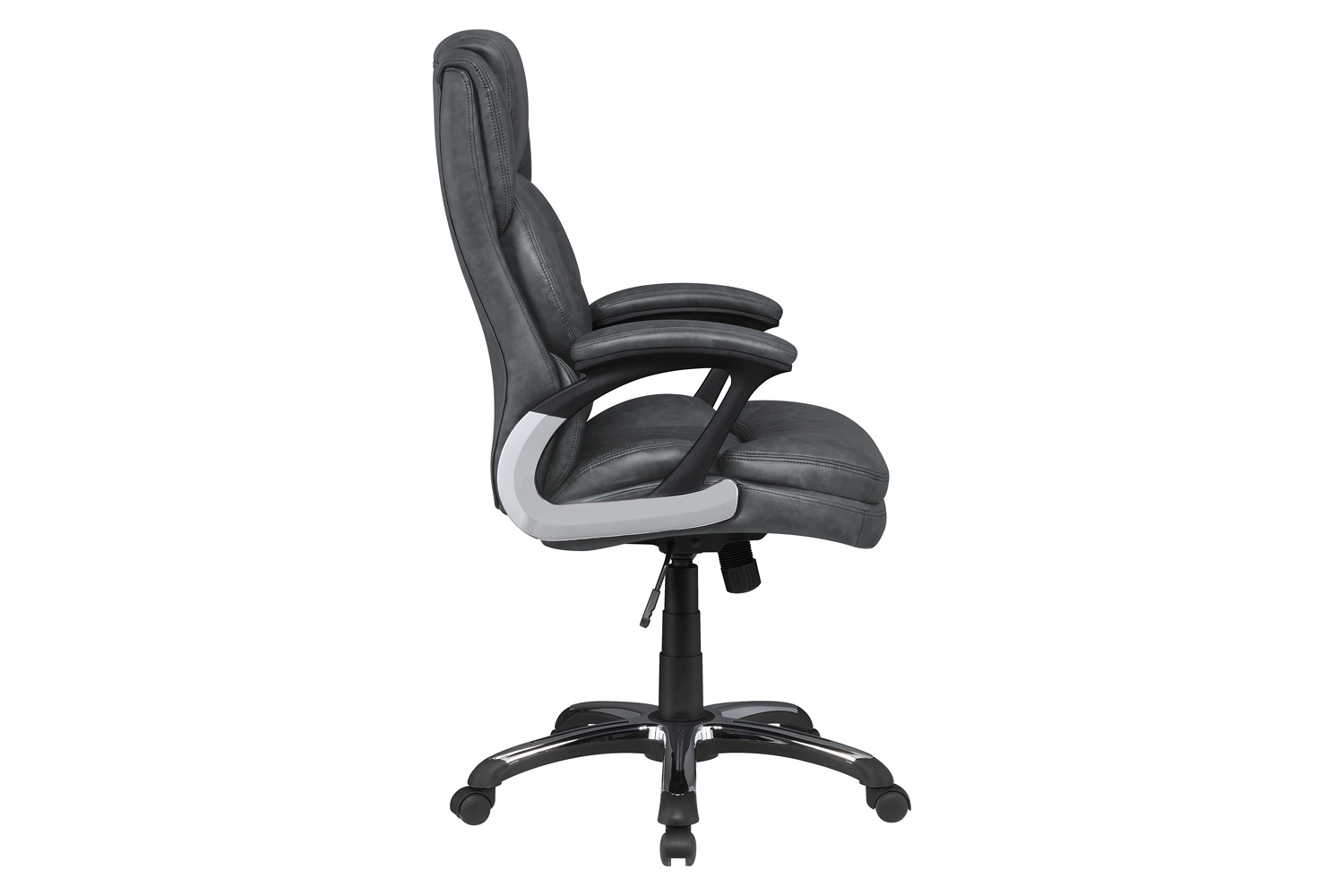 Coaster Adjustable Height Office Chair with Padded Arm - Gray/Black