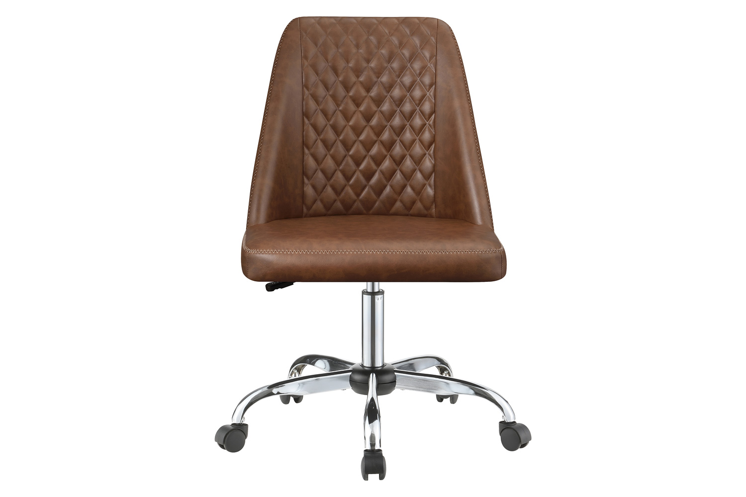 Coaster Upholstered Tufted Back Office Chair - Brown/Chrome