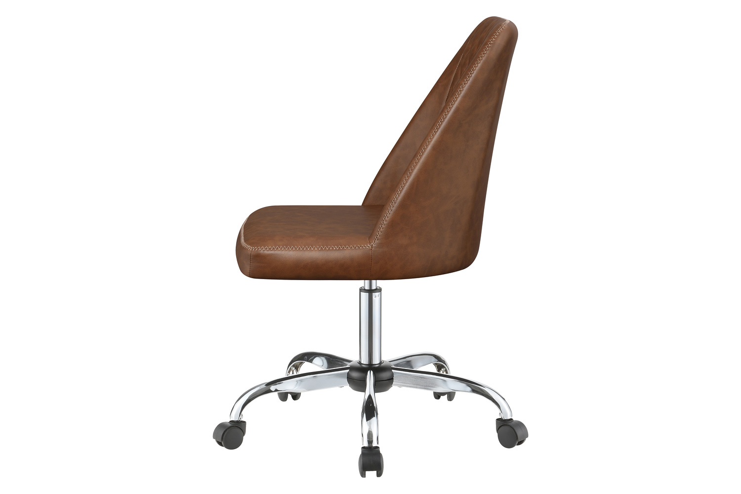 Coaster Upholstered Tufted Back Office Chair - Brown/Chrome