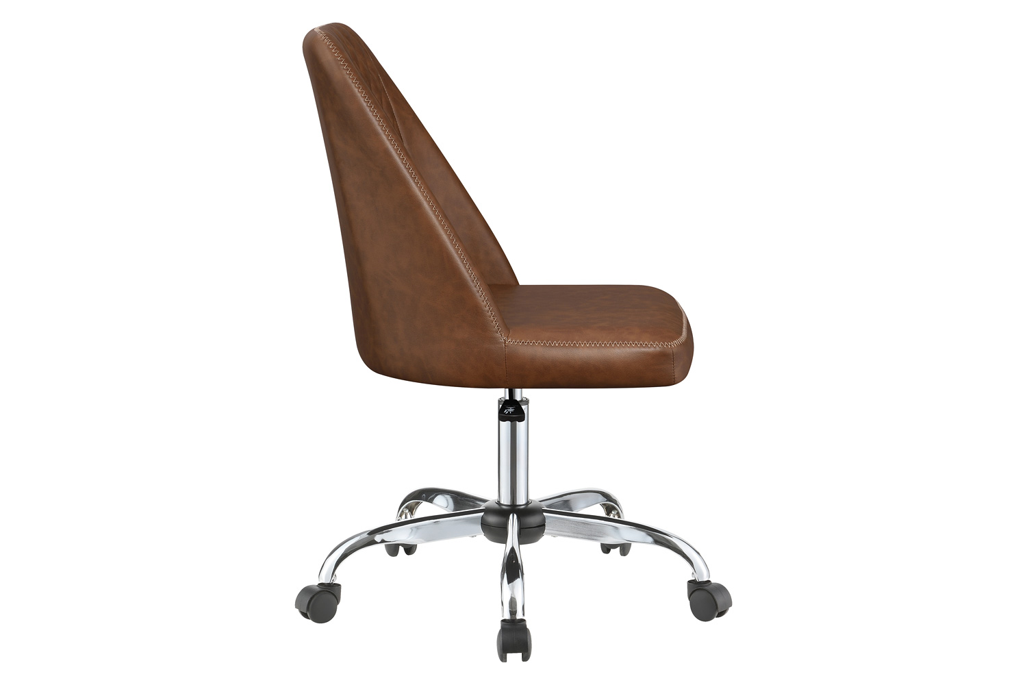 Coaster Upholstered Tufted Back Office Chair - Brown/Chrome