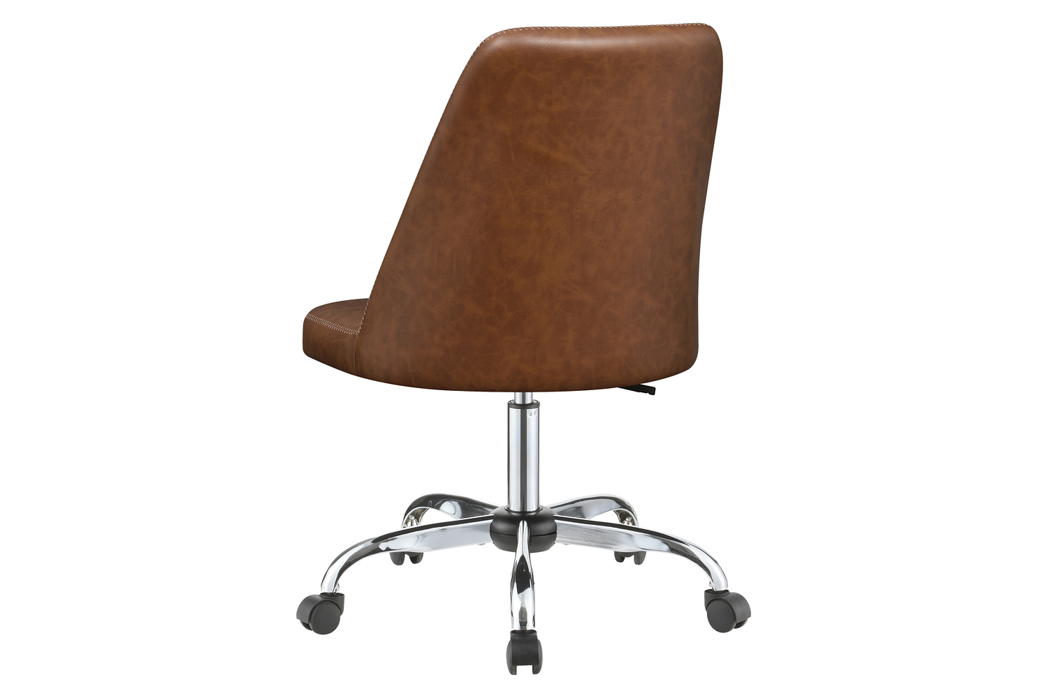 Coaster Upholstered Tufted Back Office Chair - Brown/Chrome